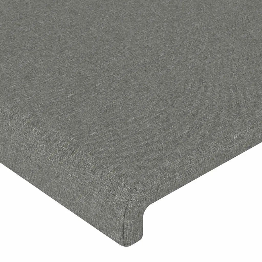 Headboard with Ears Grey Fabric 103cm Bedroom Support Backrest