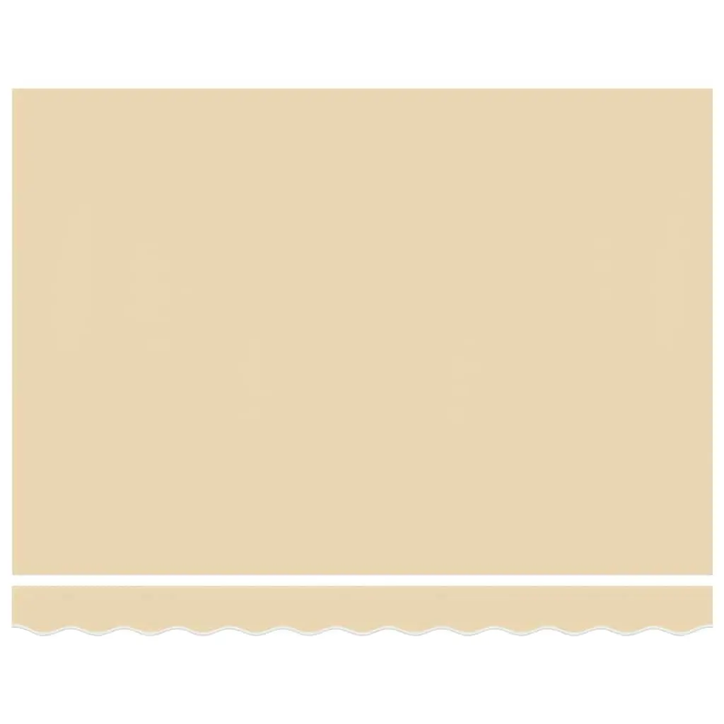 Awning Replacement Fabric UV-resistant Polyester 5x3.5m Cream Sunshade
