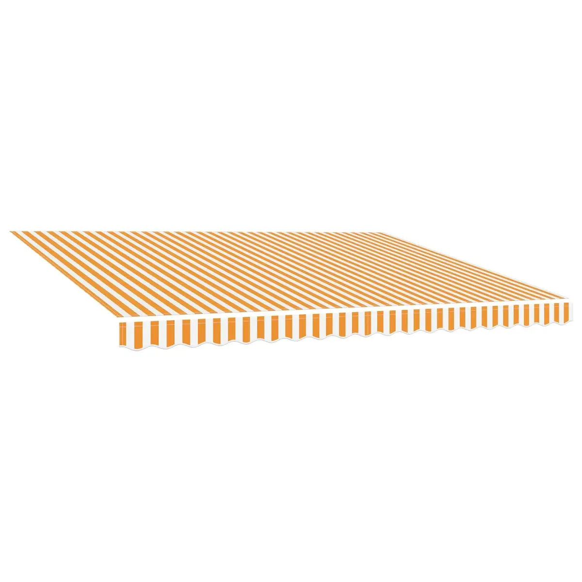 Awning Replacement Fabric UV-Resistant Polyester 4x3.5m Yellow White