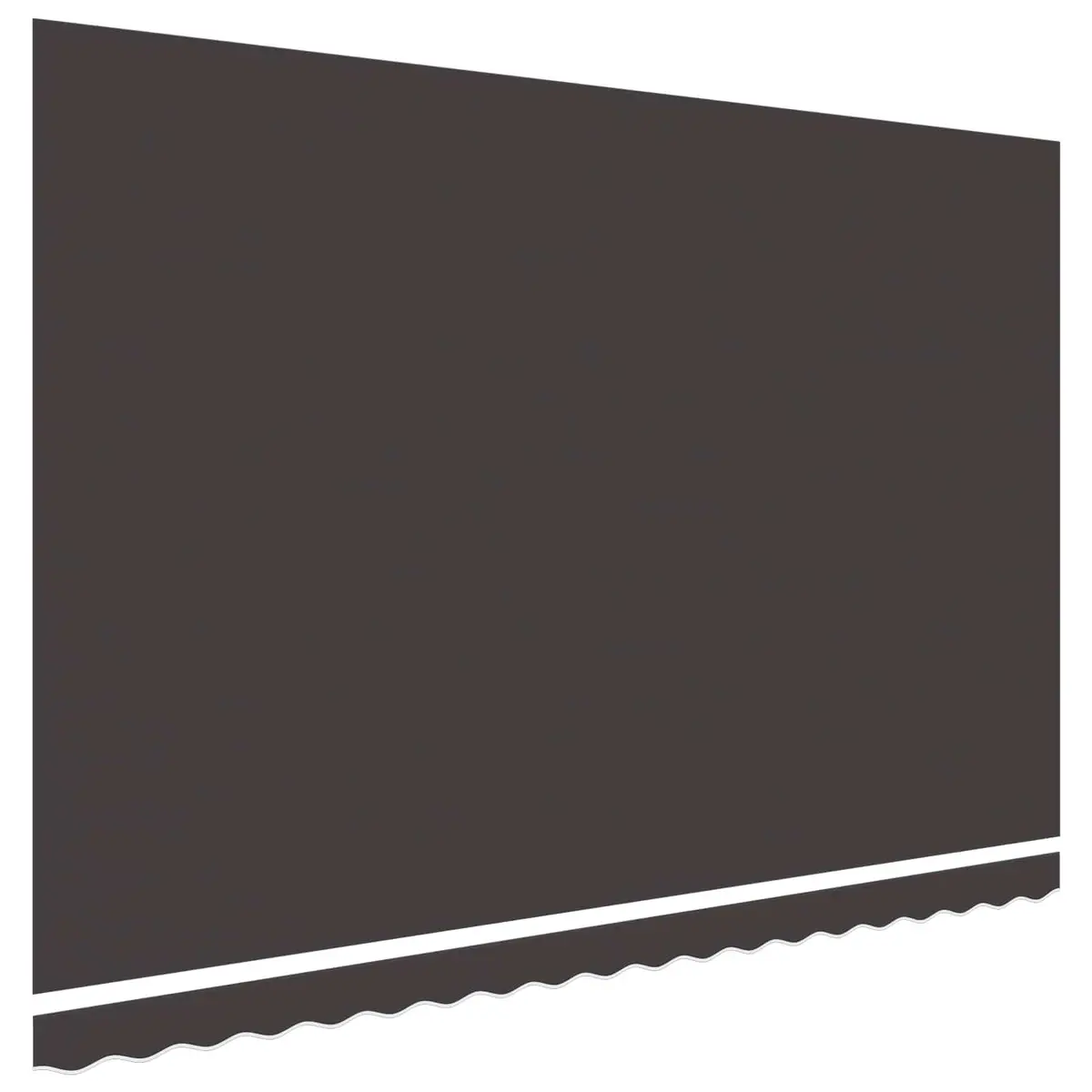 Awning Replacement Fabric UV Resistant 4x3.5m Anthracite Polyester Patio Sunshade