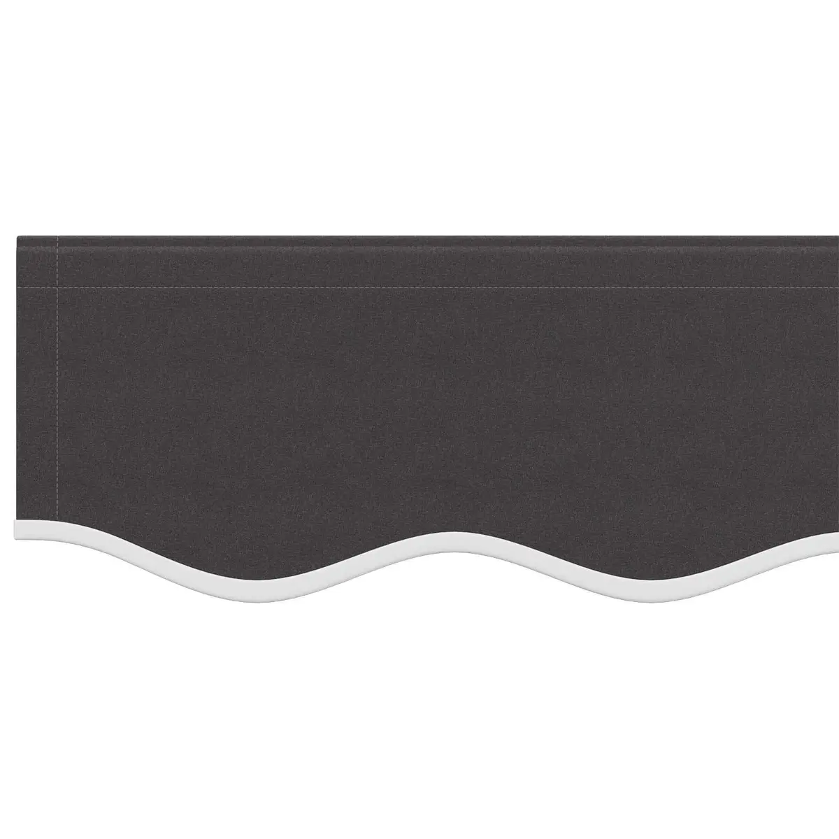 Awning Replacement Fabric UV-resistant Polyester 5x3.5m Anthracite Patio Garden Sunshade Cover