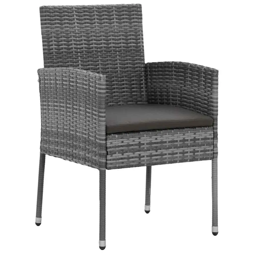 Outdoor Dining Set 9 Piece Rattan Grey Patio Garden Furniture Table Chairs