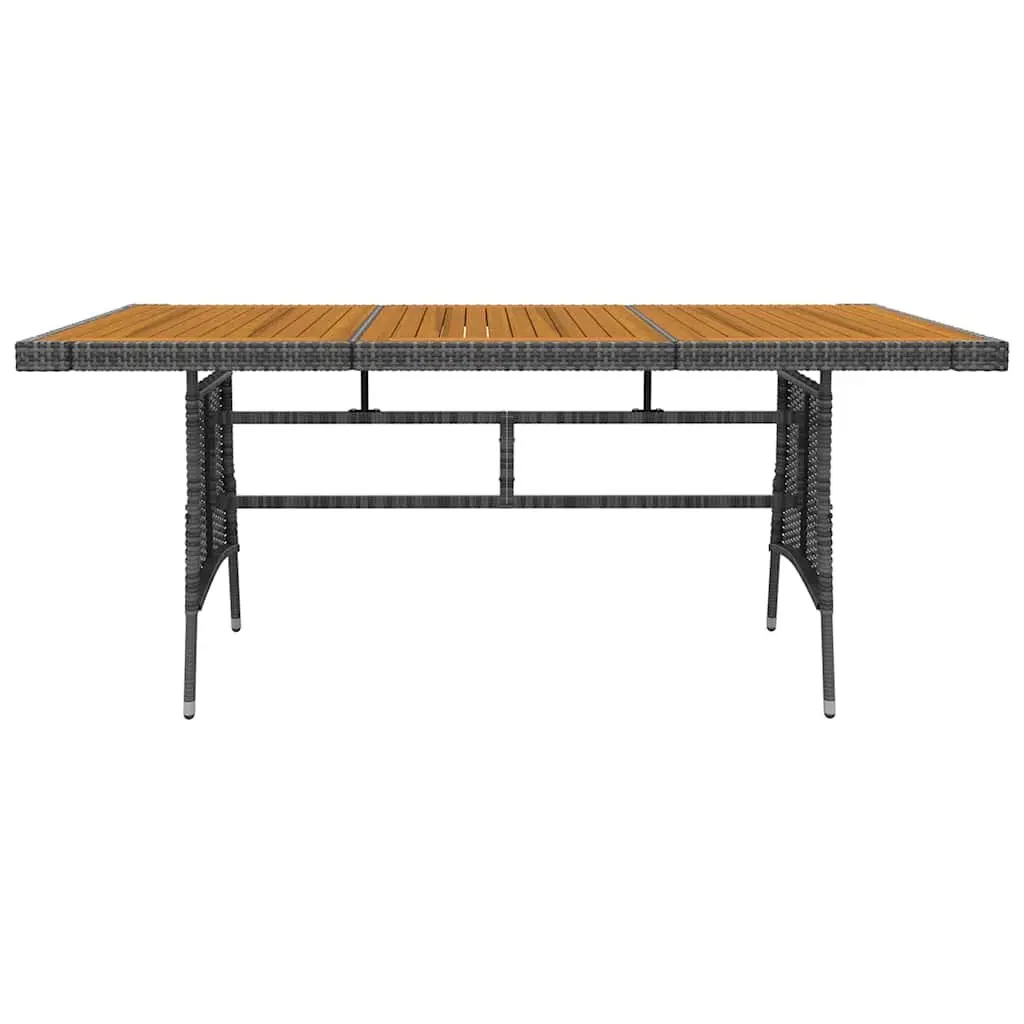 Outdoor Dining Set 9 Piece Rattan Grey Patio Garden Furniture Table Chairs