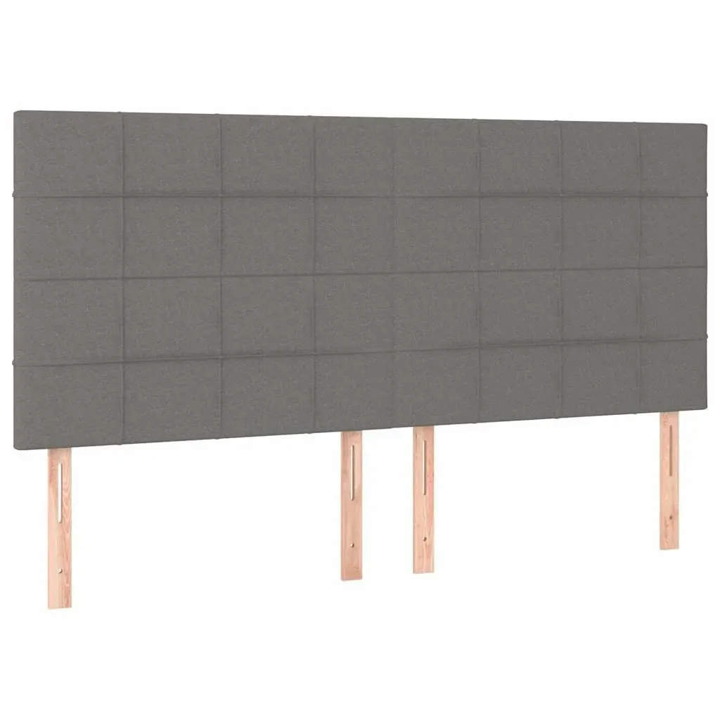 LED Headboard Fabric Grey 160cm with Adjustable Colourful Lights