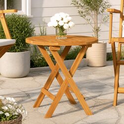 Round Bistro Table Ø46x47 cm Garden Patio Outdoor Indoor Coffee Side Table