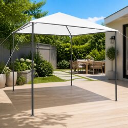 Gazebo 3x3x2.9 m Outdoor Pavilion Canopy Shelter Garden Party Sunshade White