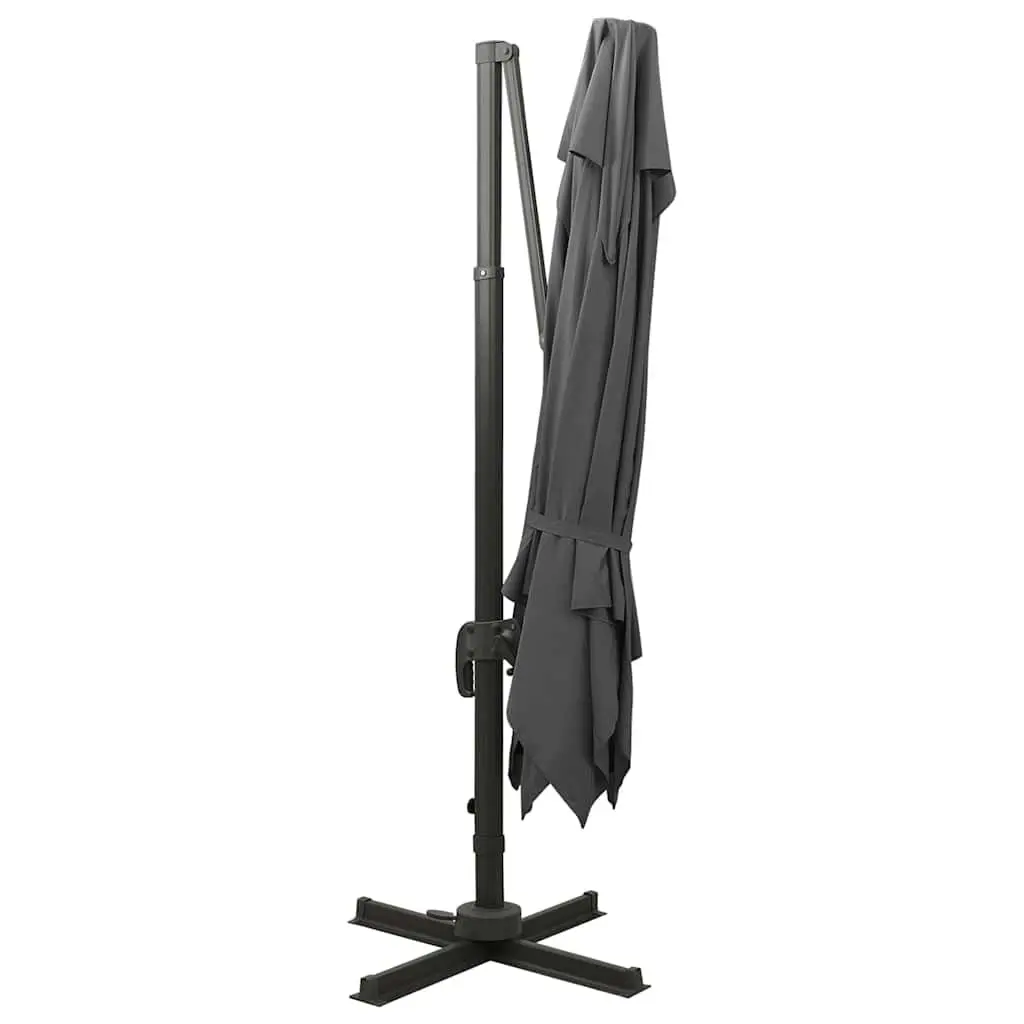 Cantilever Garden Parasol UV Protective 300x300 cm Anthracite Outdoor Sunshade Umbrella