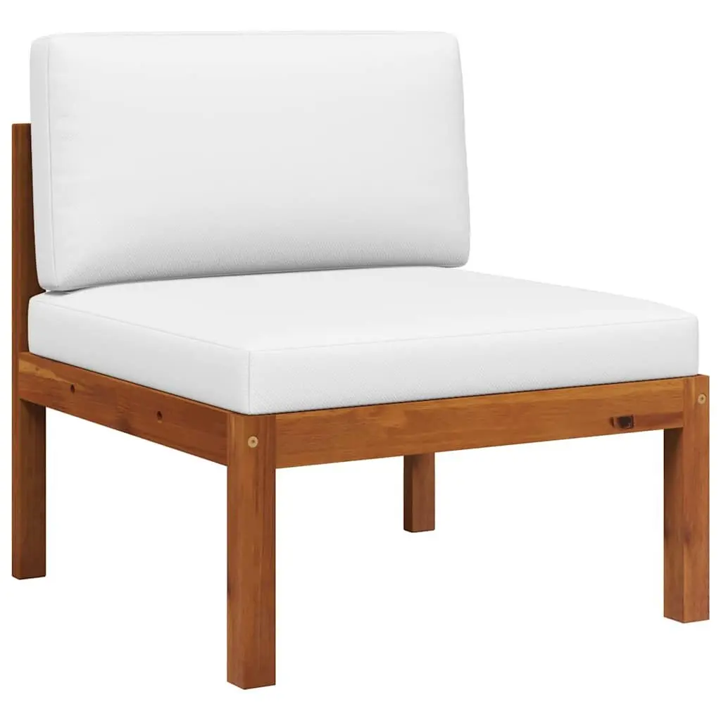 2 Piece Outdoor Garden Lounge Set Rope Backrest Cushioned Sectional Seating