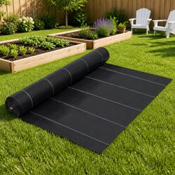 Weed Control Mat Black 2x5 m Ground Cover Landscape Fabric Sheet