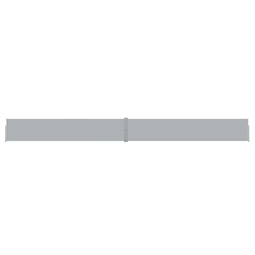Retractable Side Awning Outdoor Privacy Screen 140x1200cm Anthracite