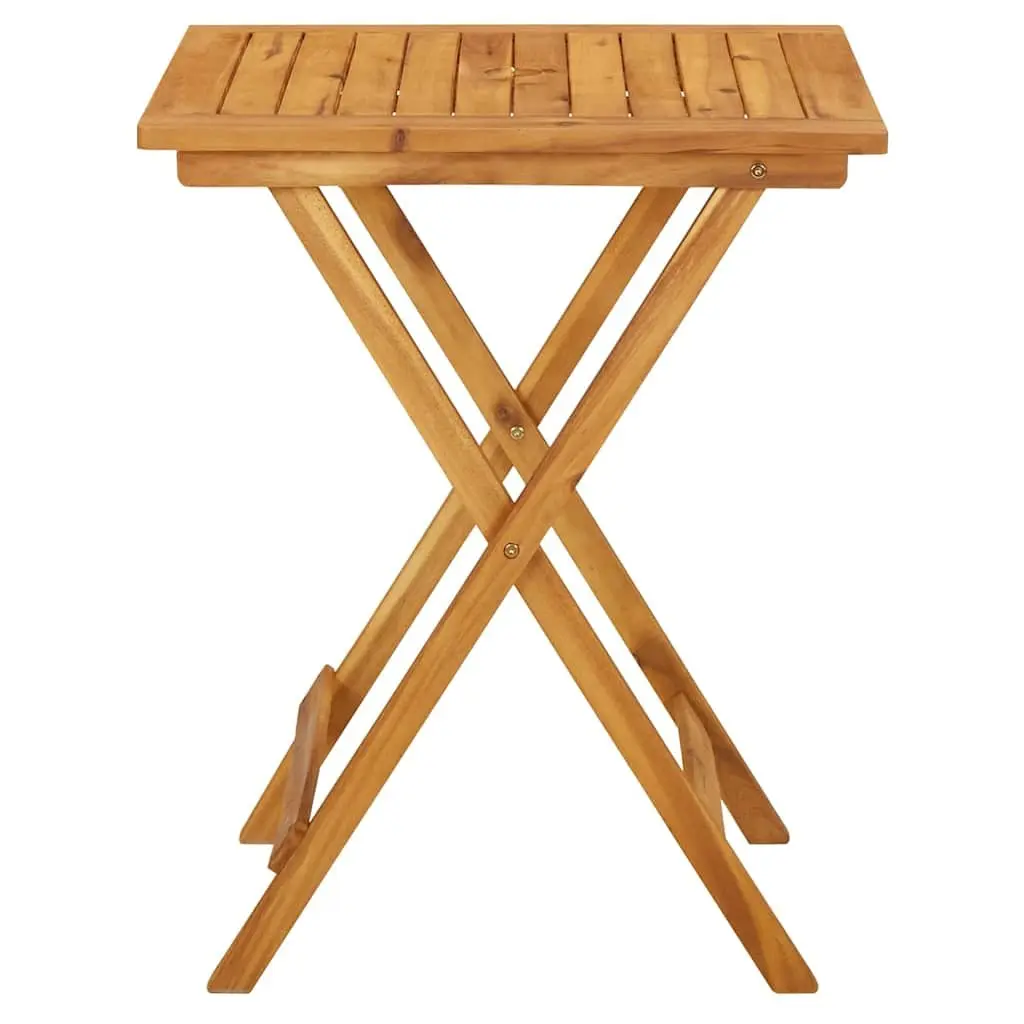 Folding Garden Table 60x60x75 cm Outdoor Patio Dining Furniture Acacia Wood