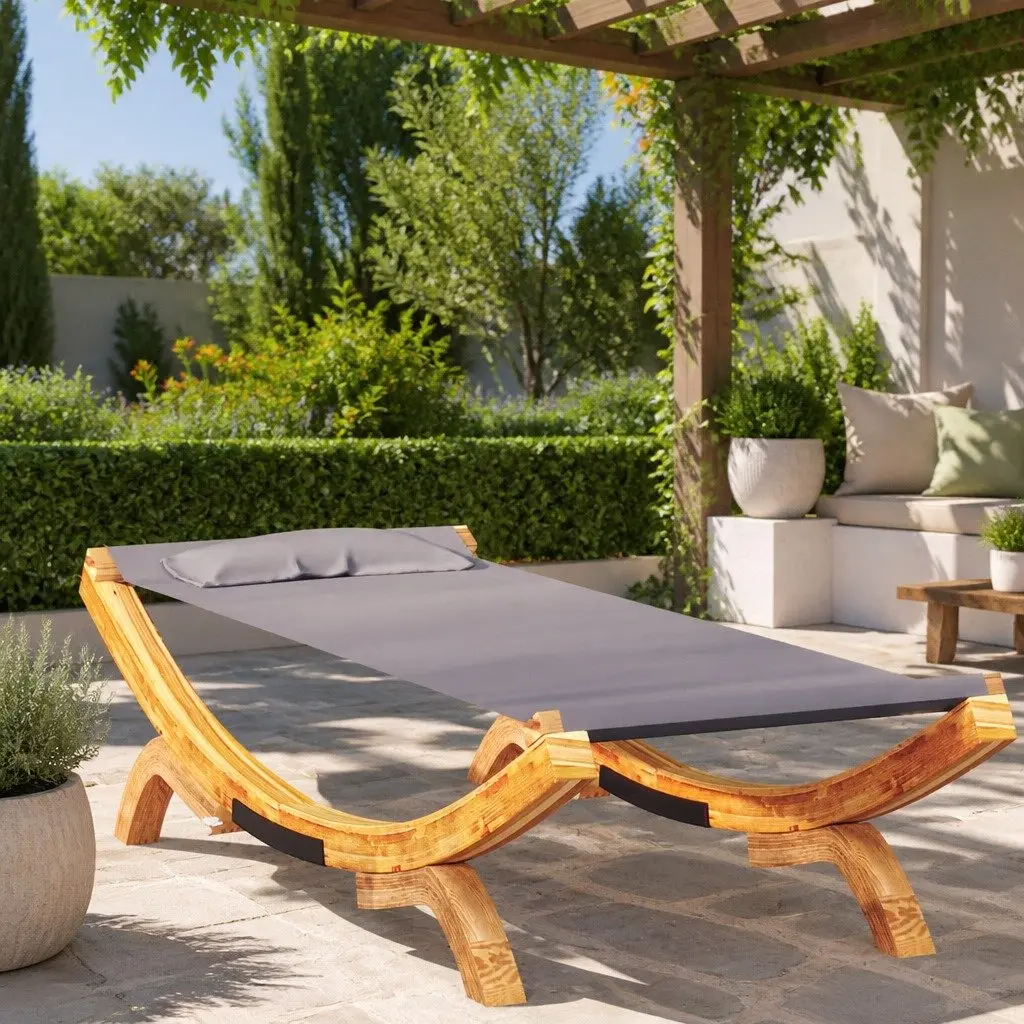 Outdoor Lounge Bed Sun Lounger Garden Patio Furniture Recliner Daybed Relaxation