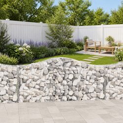 Arched Gabion Baskets 13pcs Garden Barrier Retaining Wall Decorative Outdoor