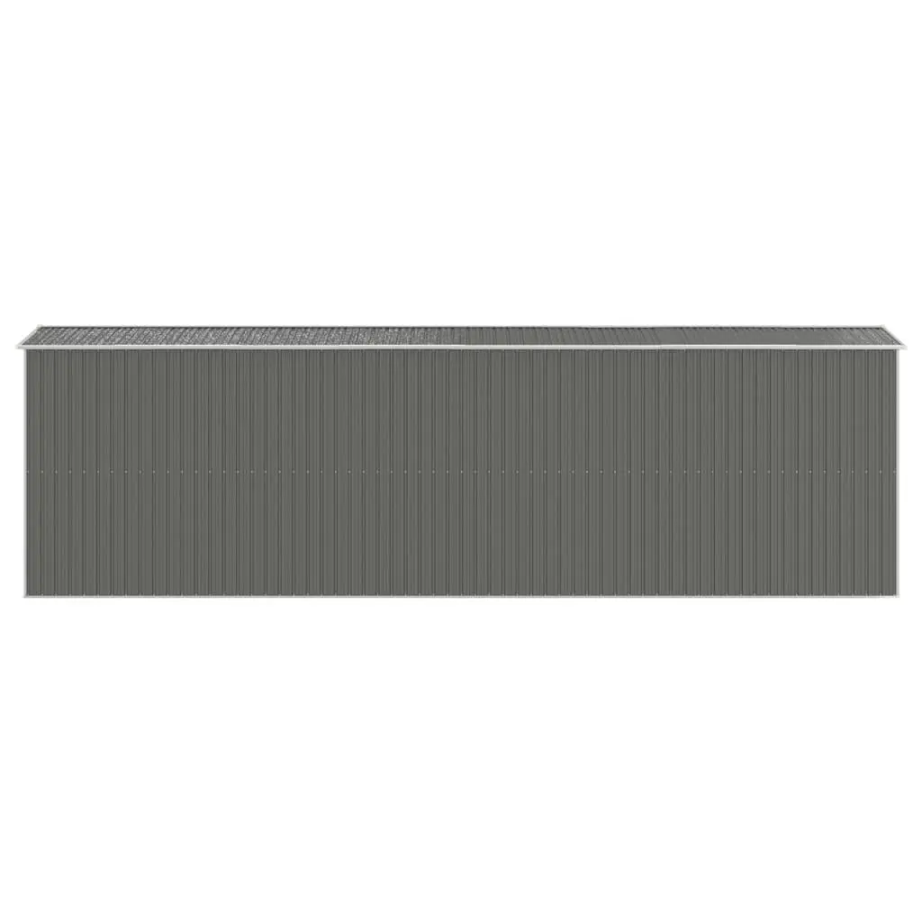 Garden Shed Galvanised Steel Spacious Outdoor Storage Light Grey