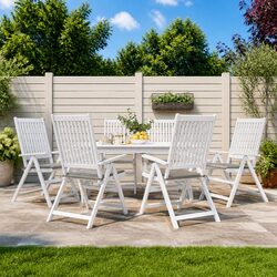 Garden Chair Cushions 6 pcs Grey 40x40x4 cm Oxford Fabric Outdoor Patio Seat Pad