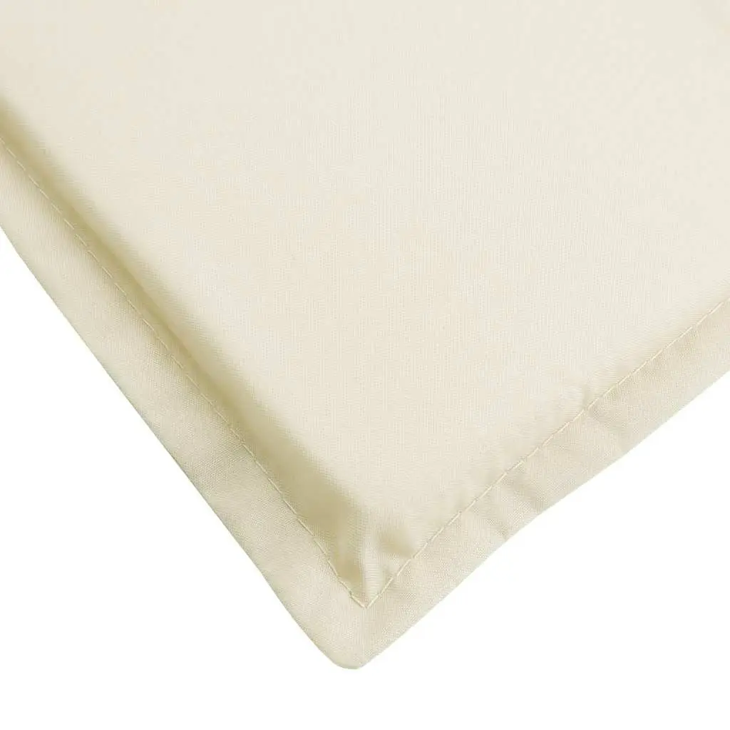 Sun Lounger Cushion Cream Oxford Fabric 200x60x3cm Outdoor Garden Patio Chair Pad Seat Cushion