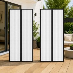 Insect Door Curtains 2 pcs with Magnet Blocks Black 220x100 cm Mesh Screen