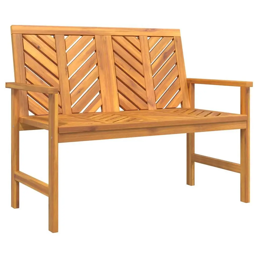 Garden Dining Set 4 Piece Solid Acacia Wood Outdoor Table and Chairs Brown