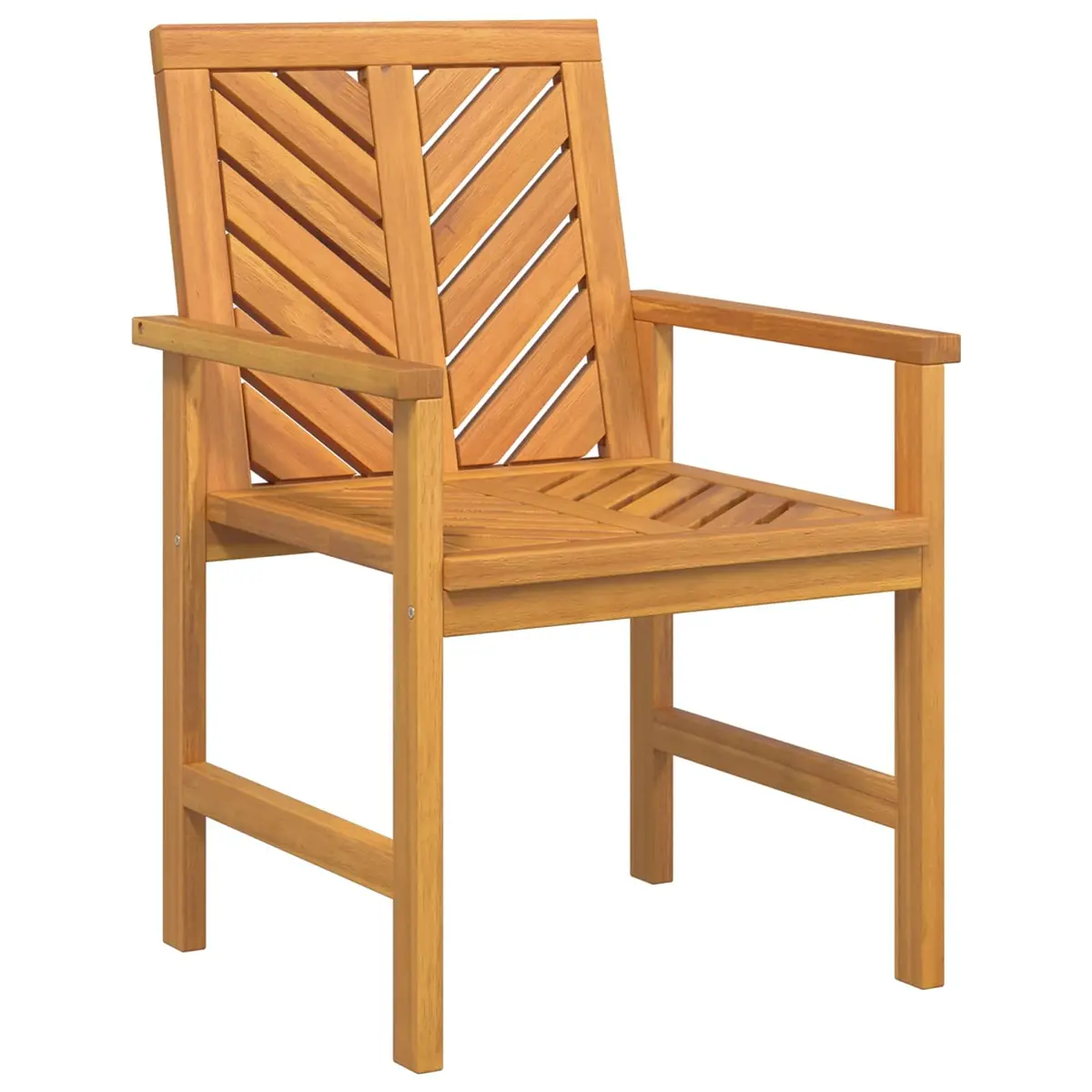 Garden Lounge Set 3 Piece Outdoor Furniture Brown Acacia Wood