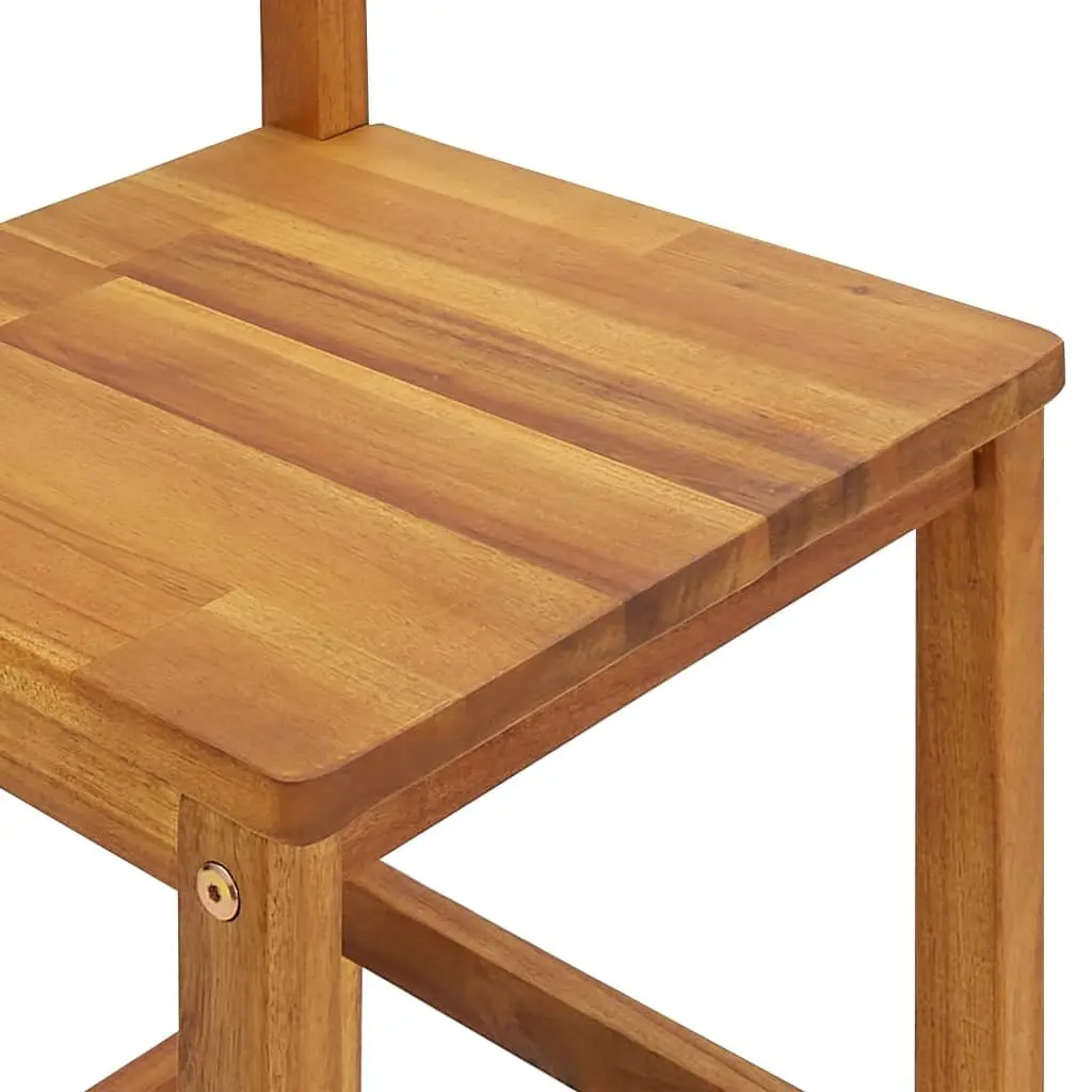 Garden Bar Set 3 Piece Outdoor Patio Furniture Solid Wood Acacia Brown