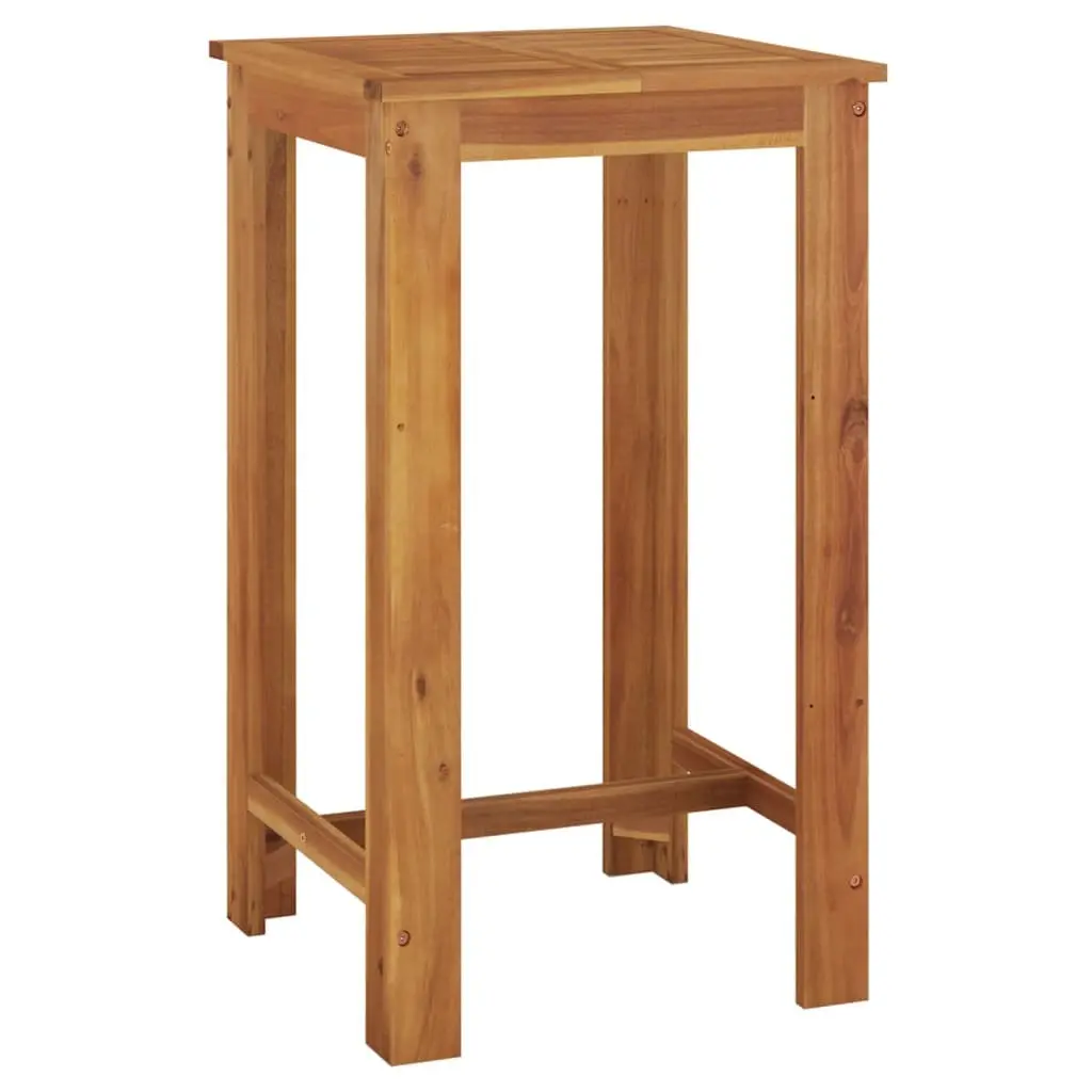5 Piece Garden Bar Set Solid Acacia Wood Outdoor Furniture Brown Patio Dining