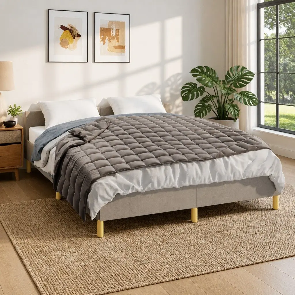 Weighted Blanket Pressure Therapy 152x203 cm Grey
