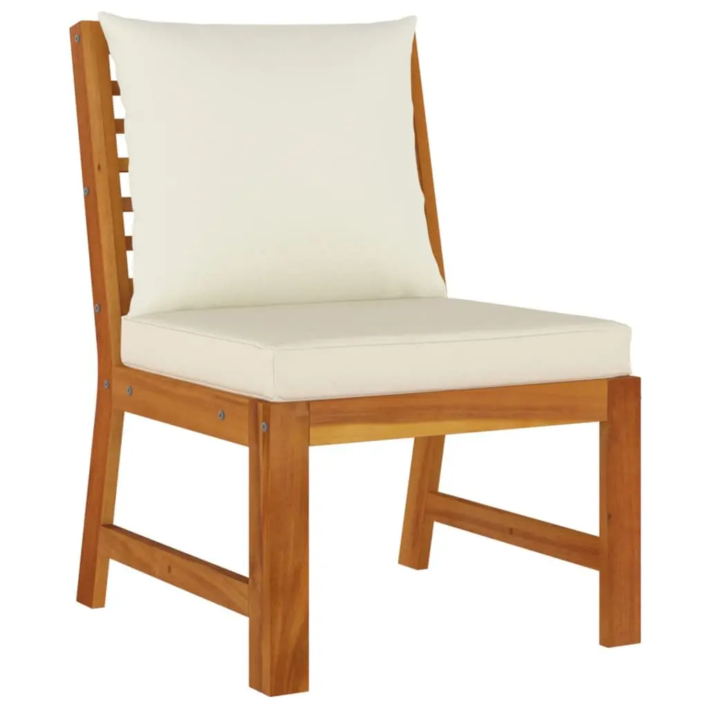 Outdoor Dining Set 11 Piece Garden Furniture Solid Wood Acacia with Cushions