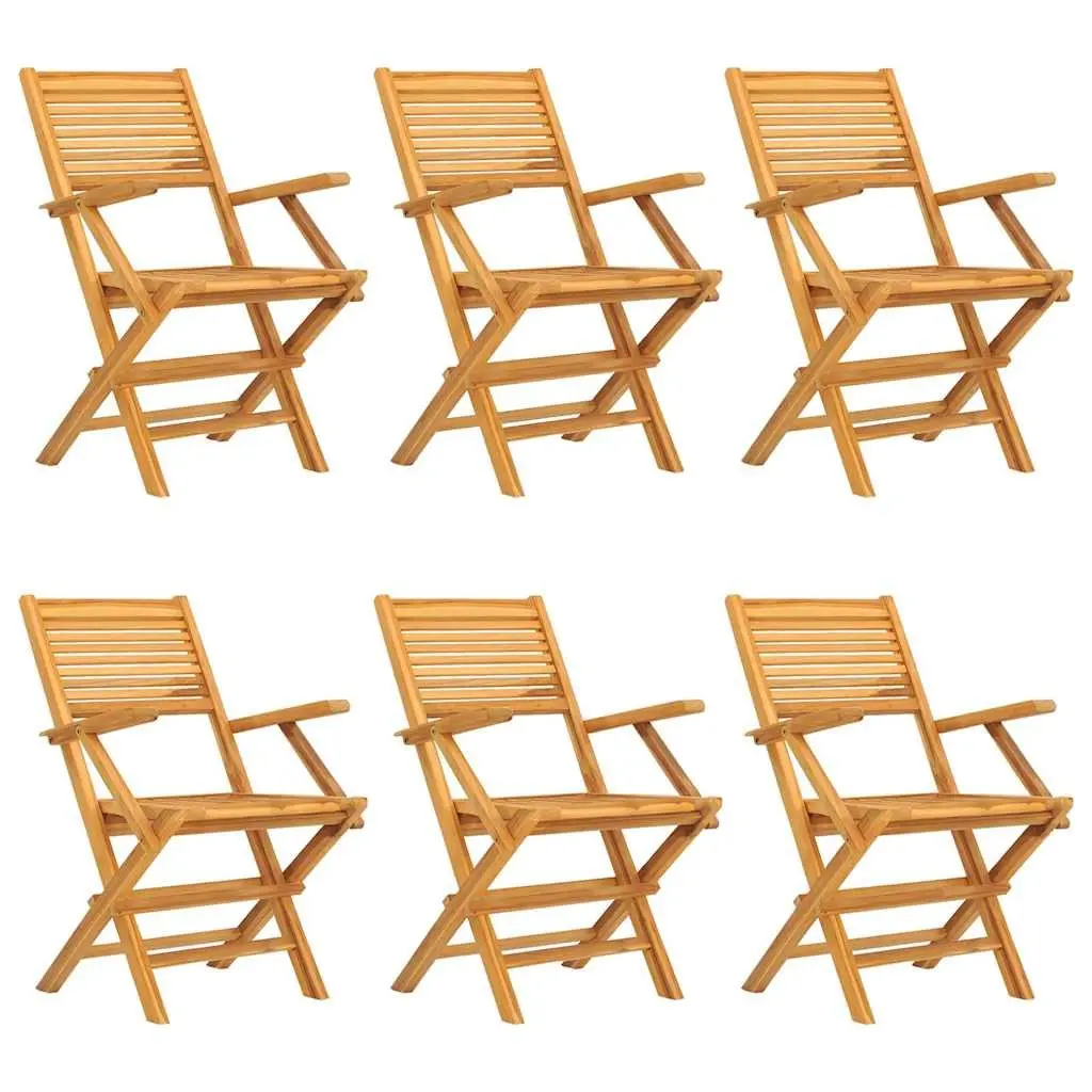 7 Piece Garden Dining Set Outdoor Furniture Table Chairs Foldable Brown