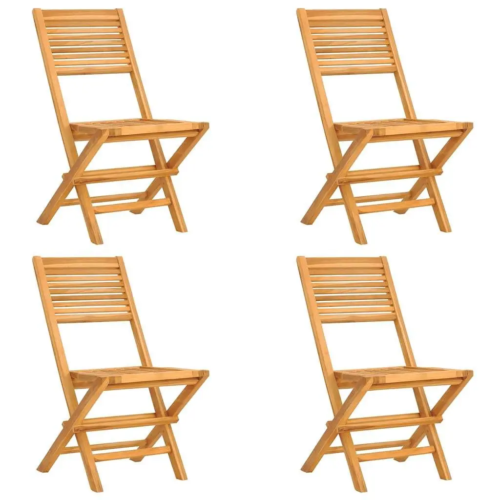 5 Piece Garden Dining Set Outdoor Furniture Table Chairs Brown Wood