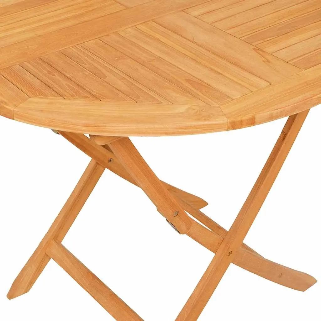 5 Piece Garden Dining Set Outdoor Furniture Table Chairs Brown Wood