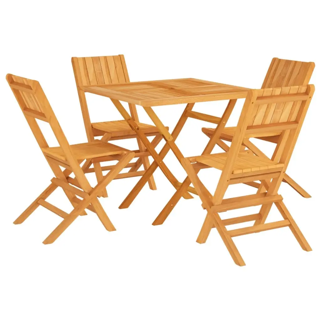5 Piece Garden Dining Set Outdoor Furniture Patio Table Chairs Foldable