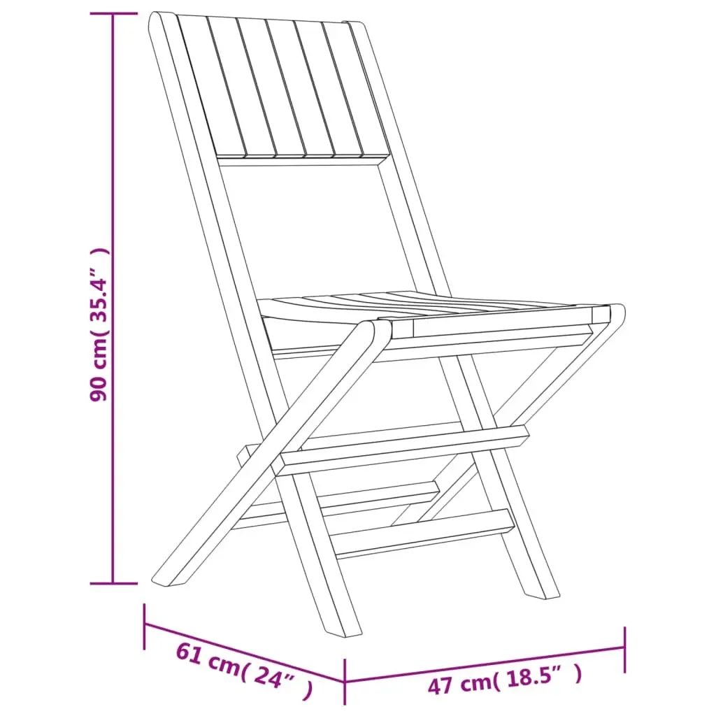 5 Piece Garden Dining Set Outdoor Furniture Patio Table Chairs Foldable