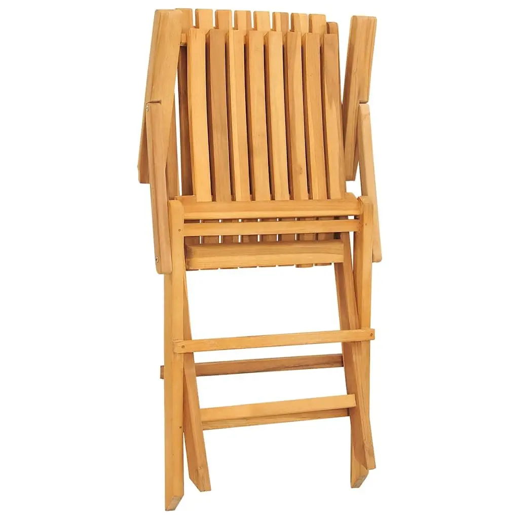 Folding Garden Chairs 6 Pieces Solid Teak Wood Outdoor Seating Patio Furniture