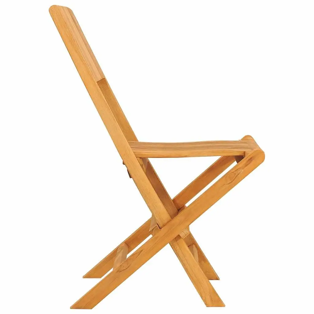 Folding Garden Chairs Solid Teak Wood Brown 47x61x90cm 4 Piece