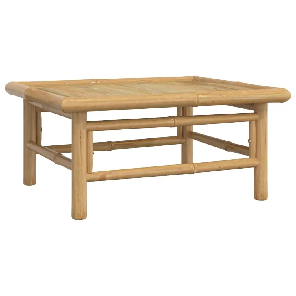 Bamboo Garden Lounge Set 6 Piece Outdoor Furniture with Cushions Brown