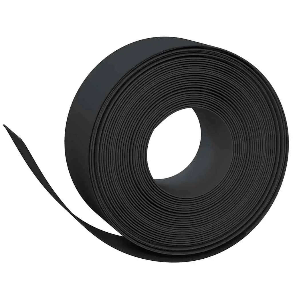 Garden Edging Black 10m Flexible Border Lawn Path Flower Bed Barrier Flexible