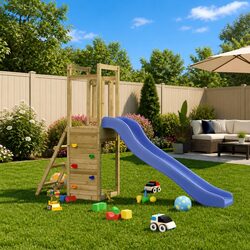 Wooden Outdoor Playset Climbing Frame Slide Sandpit Backyard Play Equipment