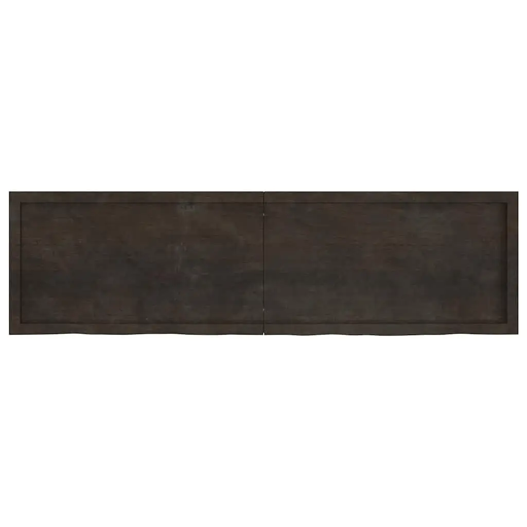 Bathroom Countertop Solid Wood Dark Brown 180x50x4cm Vanity Top Desk