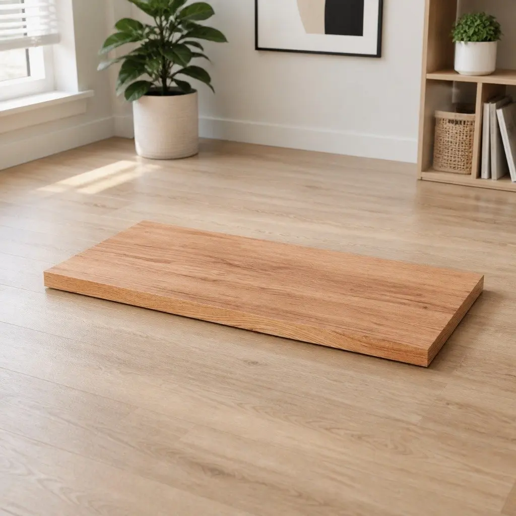 Wooden Table Top Light Brown 80x50x4cm Solid Oak Wood Replacement Desktop