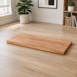 Wooden Table Top Light Brown 80x50x4cm Solid Oak Wood Replacement Desktop