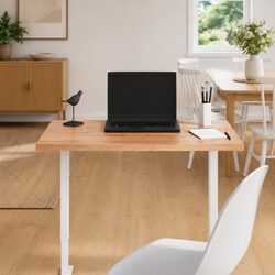 Table Top Light Brown 80x60x2 cm Treated Solid Oak Wood Replacement Desktop