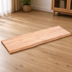 Solid Oak Wood Table Top Brown 120x40x4cm Folding Replacement Board Live Edge