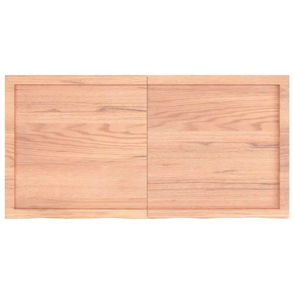 Wooden Table Top Solid Oak 120x60x6 cm Brown Foldable Replacement Board