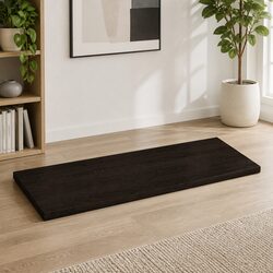 Wooden Table Top Dark Brown 80x50x4 cm Solid Oak Replacement Treated Board