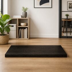 Wooden Table Top Dark Brown 80x60x4 cm Solid Oak Replacement Tabletop Board