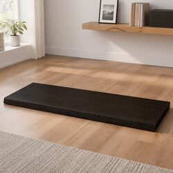 Table Top Dark Brown Solid Oak Wood 100x50x6 cm Treated Replacement Surface