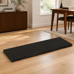 Solid Oak Wood Table Top 120x40cm Dark Brown Treated Wooden Replacement Board