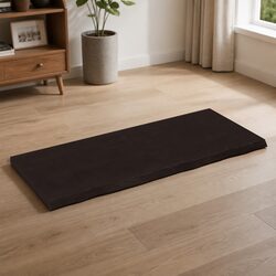 Solid Oak Wood Table Top 120x50cm Dark Brown Treated Tabletop Replacement Board