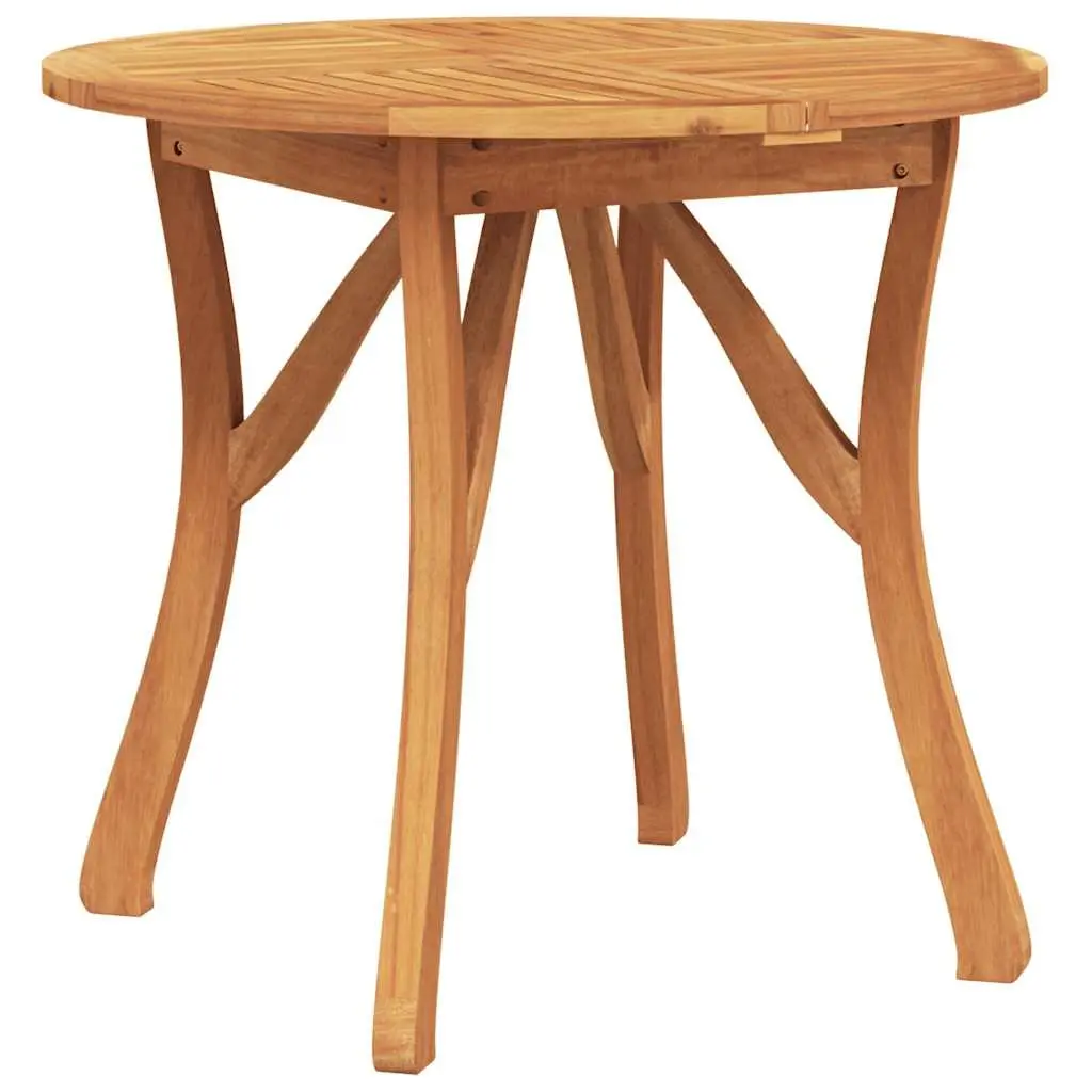 Garden Dining Set 3 Piece Outdoor Patio Furniture Brown Acacia Wood Table Chairs