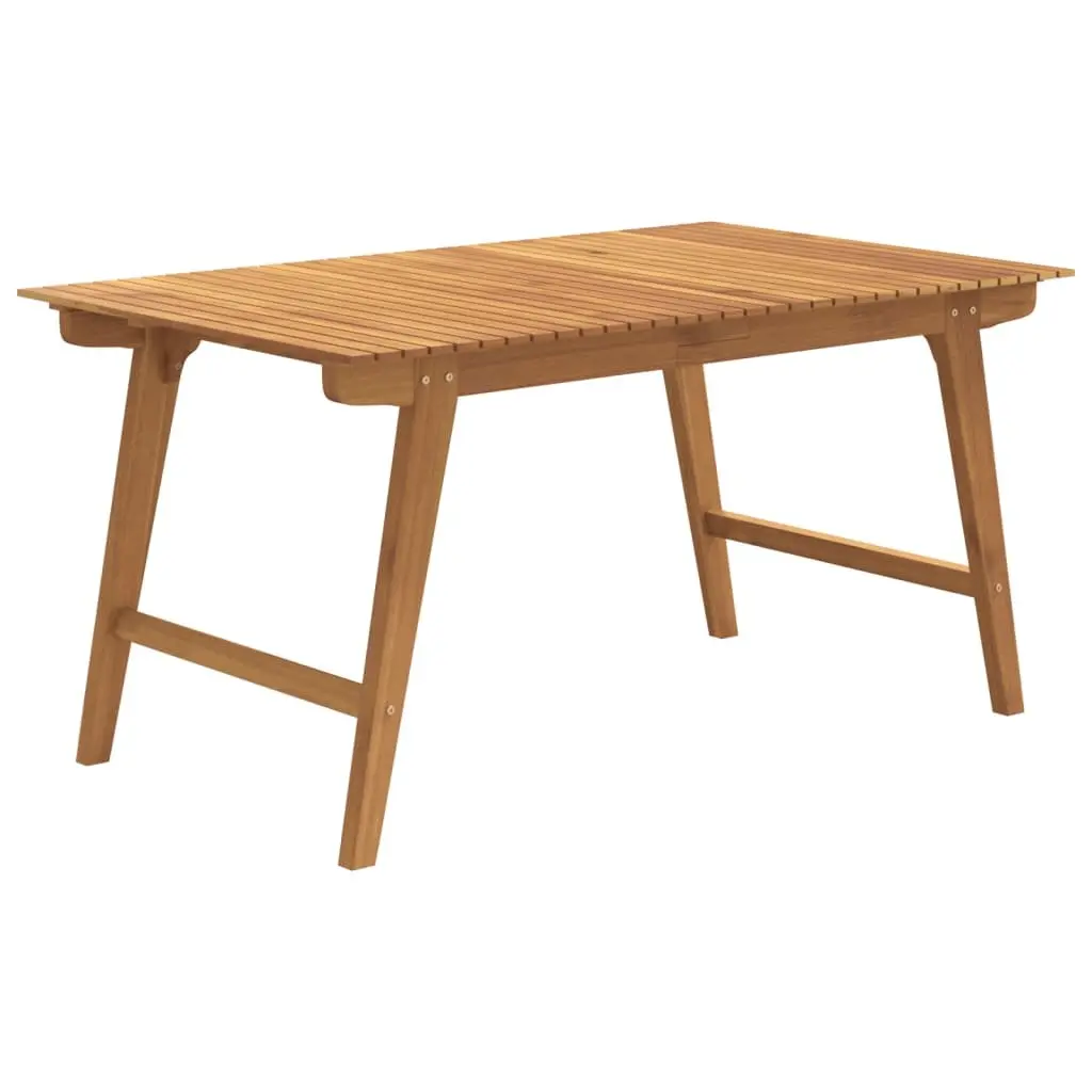 Garden Dining Set 7 Piece Outdoor Furniture Solid Acacia Wood Brown